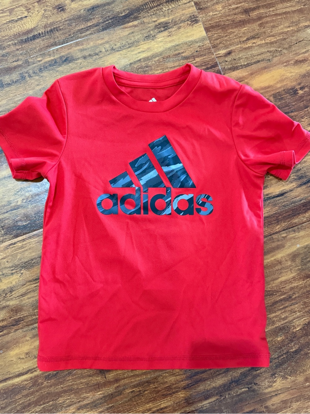adidas Kids Red Short-Sleeve Athletic Tee